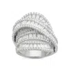 Ivy Sharpe Silver Plated Cubic Zirconia Ring In Silver