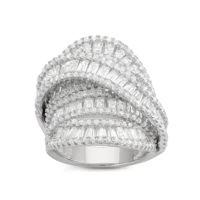 Ivy Sharpe Silver Plated Cubic Zirconia Ring