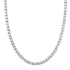 Ivy Sharpe Silver Plated Cubic Zirconia Statement Necklaces In Silver