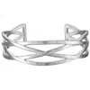 Ivy Sharpe Silver Plated Weave Bangle Bracelet In Silver