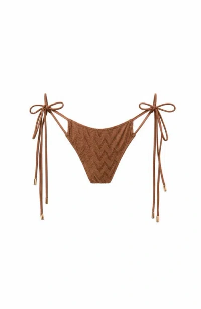 Ivy Swimwear Amara Bikini Bottom In Brown