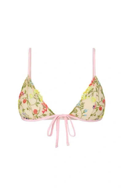 Ivy Swimwear Aster Bikini Top In Neutral