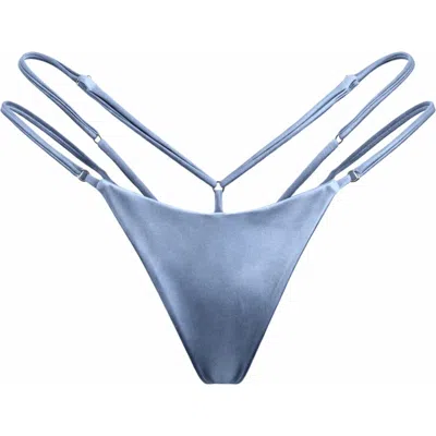 Ivy Swimwear Belle Bikini Bottom In Blue