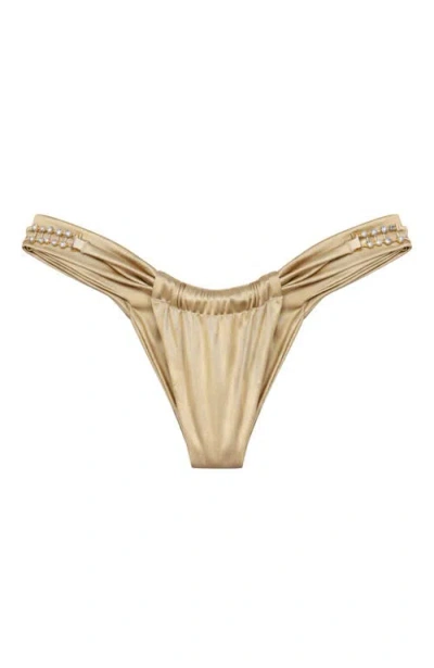 Ivy Swimwear Briony Bikini Bottom In Brown