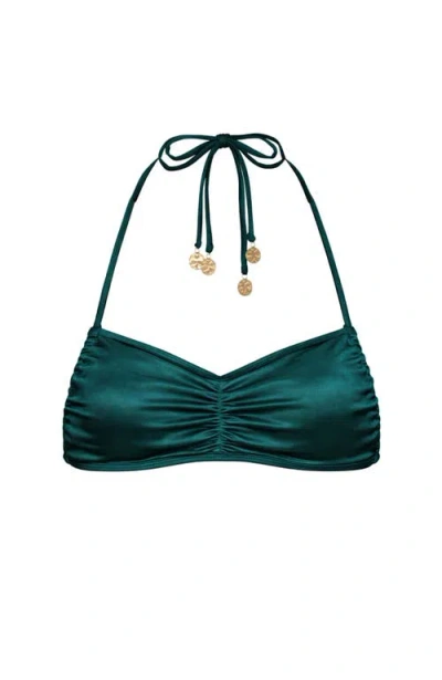 Ivy Swimwear Darya Bikini Top In Green