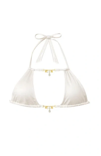 Ivy Swimwear Faye Bikini Top In White