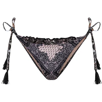 Ivy Swimwear Harper Bikini Bottom In Black