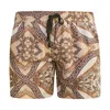Ivy Swimwear Men's Red Caspian In Tuscan Print Swim Shorts In Red