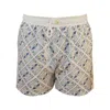Ivy Swimwear Men's White Alessandro In Azzurro Swim Shorts In White