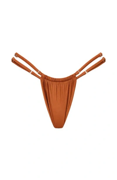 Ivy Swimwear Nia Bikini Bottom In Brown