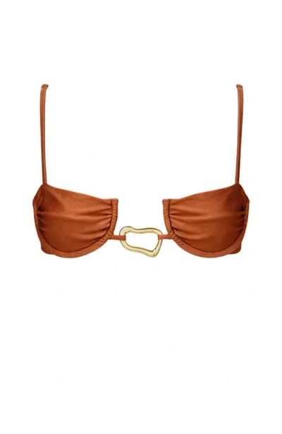 Ivy Swimwear Nia Bikini Top In Orange