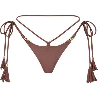 Ivy Swimwear Rubia Bikini Bottom In Brown
