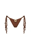 Ivy Swimwear Violetta Bikini Bottom In Brown