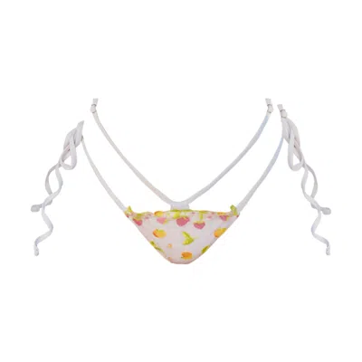 Ivy Swimwear Women's Aster In White Berry Lace Bottoms