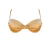 Ivy Swimwear Women's Aurora In Gold Bikini Top In Gold
