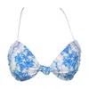 Ivy Swimwear Women's Bella In Blue Pottery Print Top In Blue