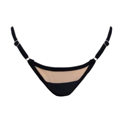 Ivy Swimwear Women's Bianca In Black Lace Bikini Bottoms