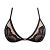 Ivy Swimwear Women's Bianca In Black Lace Bikini Top