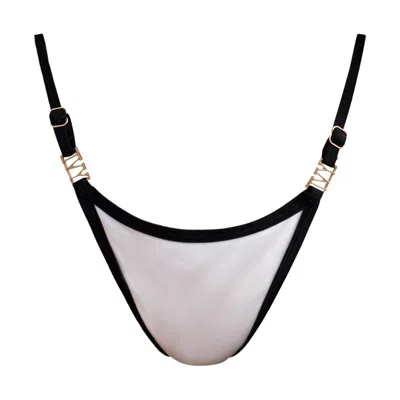 Ivy Swimwear Women's Black / White Brooke In Marshmallow Bottoms In Black/white