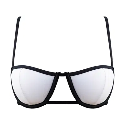 Ivy Swimwear Women's Black / White Brooke In Marshmallow Top In Black/white