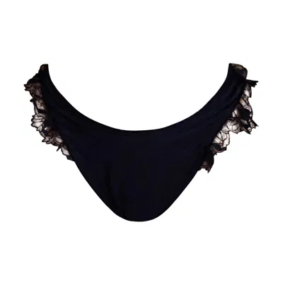 Ivy Swimwear Women's Bloom In Midnight Black Bottoms