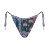 Ivy Swimwear Women's Blue Ellie In Navy Mosaic Print Bottom