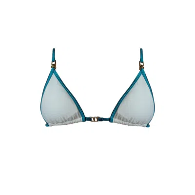 Ivy Swimwear Women's Blue Maisie In Teal Bikini Top