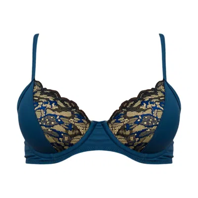 Ivy Swimwear Women's Blue Misty In Sapphire Bikini Top