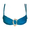 Ivy Swimwear Women's Blue Selene In Deep Ocean Teal Top In Blue