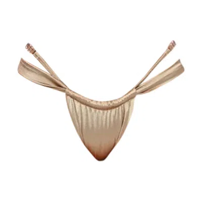 Ivy Swimwear Women's Briony In Gold Bottoms
