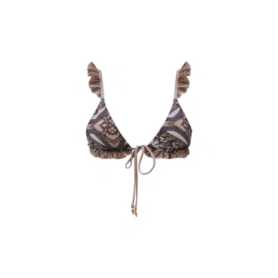 Ivy Swimwear Women's Brown Bruna In Cioccolato Italiano Bikini Top