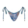 Ivy Swimwear Women's Ellie In Baby Blue Mosaic Print Bottom