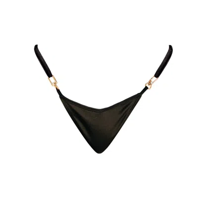 Ivy Swimwear Women's Fairie In Midnight Black Bikini Bottoms