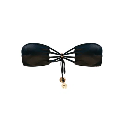 Ivy Swimwear Women's Fairie In Midnight Black Bikini Top