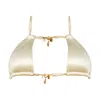Ivy Swimwear Women's Faye In Pearl White Bikini Top In White