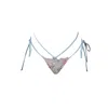 Ivy Swimwear Women's Green Aster In Sage Plaid Bikini Bottoms In Green