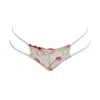 Ivy Swimwear Women's Green Flora In Cherry Lace Bikini Bottoms In Green