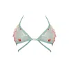 Ivy Swimwear Women's Green Jessica In Cherry Lace Bikini Top In Green