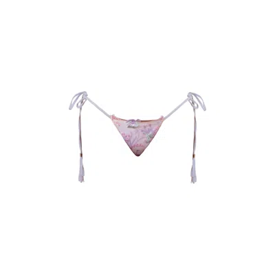 Ivy Swimwear Women's Lani In Pastel Floral Lace Bottoms In Blue