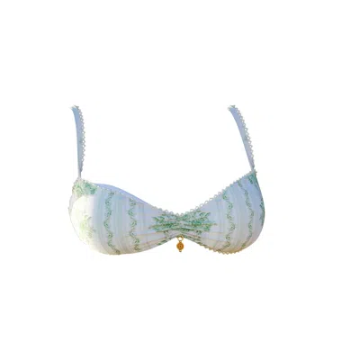 Ivy Swimwear Women's Martina In Green Pottery Print Bikini Top