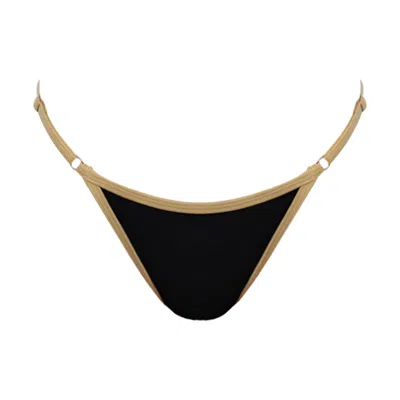 Ivy Swimwear Women's Neutrals / Black Rosella Nude In Black Mesh Bottoms