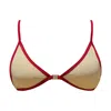 Ivy Swimwear Women's Neutrals / Red Rosella Red In Nude Mesh Top In Red