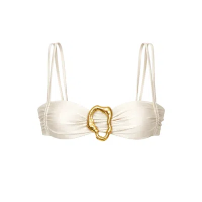 Ivy Swimwear Women's Neutrals Selene In Cream Top In White