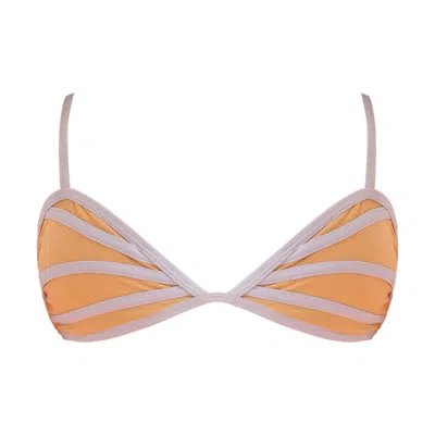 Ivy Swimwear Women's Neutrals / White Nola White In Nude Mesh Top