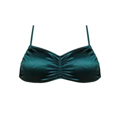 Ivy Swimwear Women's Opal In Emerald Blue Bikini Top