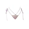 Ivy Swimwear Women's Pink / Purple Aster In Lavender Plaid Bikini Bottoms In Pink/purple