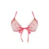 Ivy Swimwear Women's Pink / Purple Aster In Pink Cherry Lace Bikini Top In Pink/purple