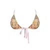 Ivy Swimwear Women's Pink / Purple Aster In Pink Bikini Top In Pink/purple