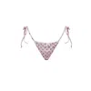 Ivy Swimwear Women's Pink / Purple Juliet In Strawberry Milk Bikini Bottoms In Pink/purple