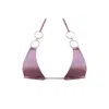 Ivy Swimwear Women's Pink / Purple Linnea In Lavender Bikini Top In Pink/purple